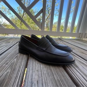 NORMAN STOCKTON Black Tumbled Calf Size 11.5 Dress Shoes